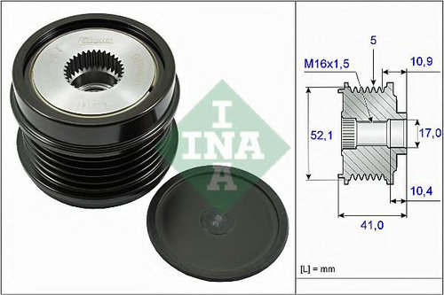 Sistem roata libera, generator MERCEDES B-CLASS (W246, W242) (2011 - 2016) INA 535 0272 10 piesa NOU...