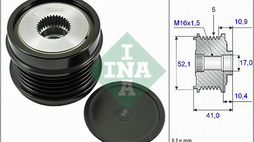 Sistem roata libera, generator MERCEDES B-CLASS (W246, W242) (2011 - 2016) INA 535 0272 10 piesa NOUA