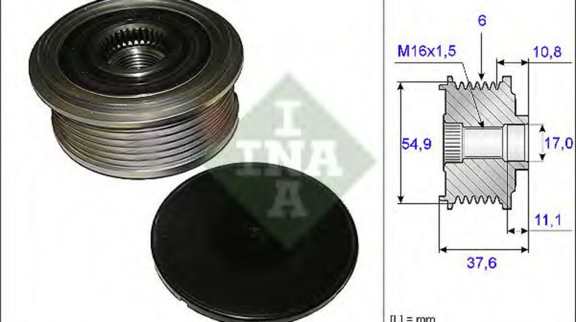 Sistem roata libera, generator MERCEDES B-CLASS (W246, W242) (2011 - 2016) INA 535 0123 10 piesa NOUA