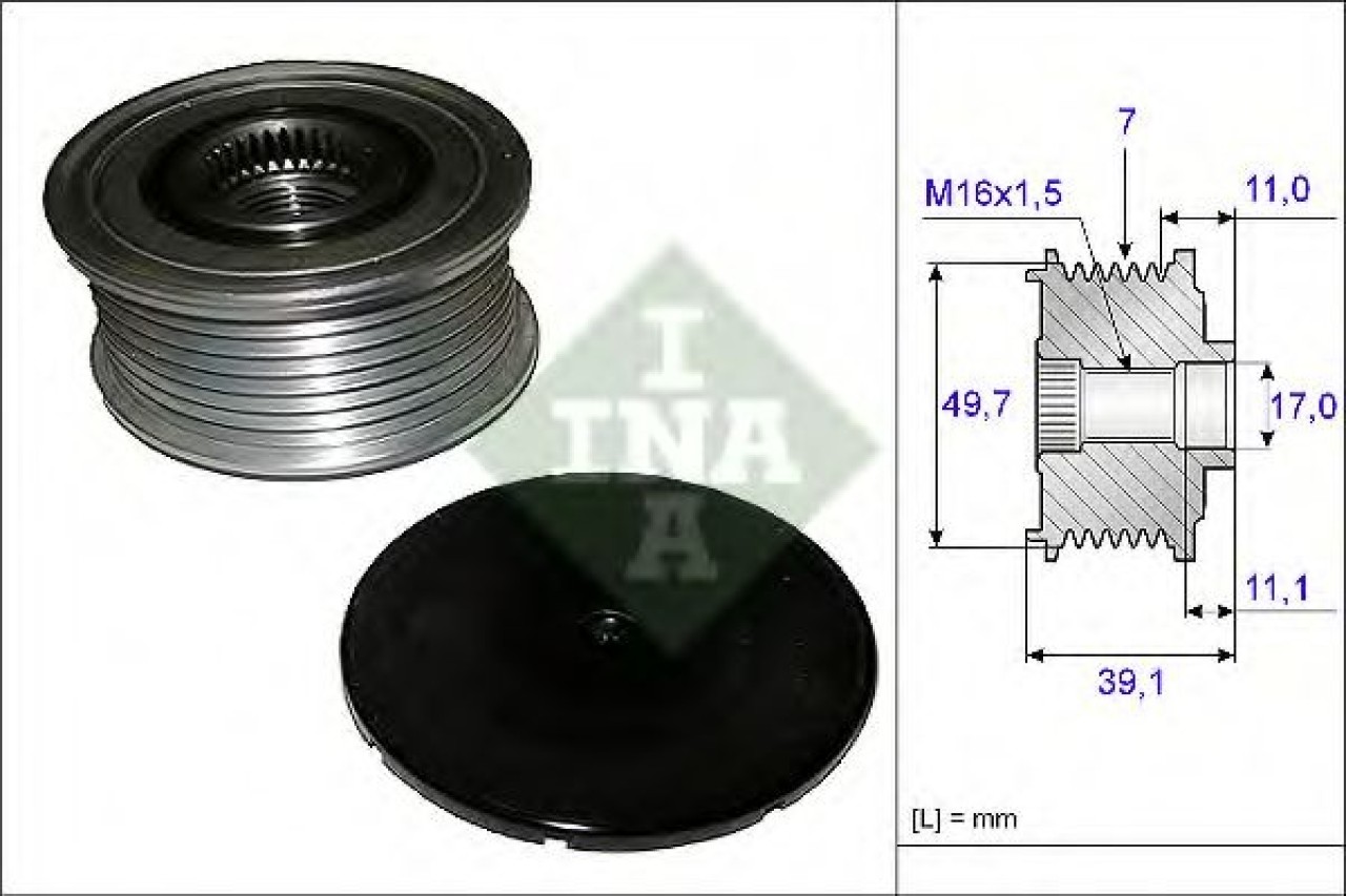 Sistem roata libera, generator MERCEDES E-CLASS T-Model (S212) (2009 - 2016) INA 535 0084 10 piesa NOUA