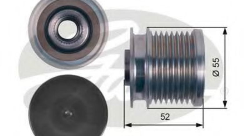 Sistem roata libera, generator MERCEDES R-CLASS (W251, V251) (2006 - 2016) GATES OAP7123 piesa NOUA