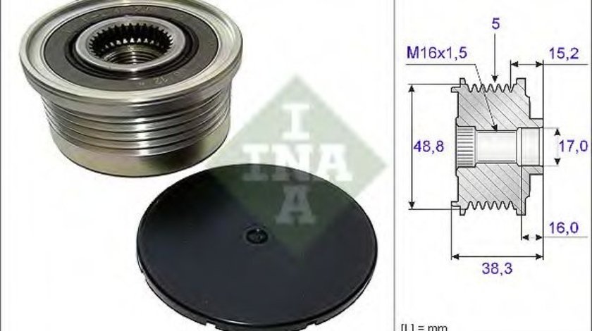 Sistem roata libera, generator MITSUBISHI CARISMA limuzina (DA) (1996 - 2006) INA 535 0048 10 piesa NOUA