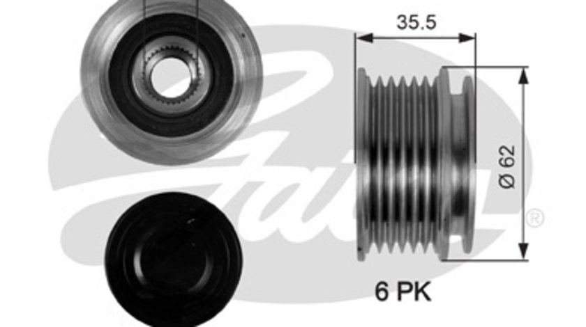 Sistem roata libera, generator (OAP7044 GAT) AUDI,SEAT,SKODA,VW