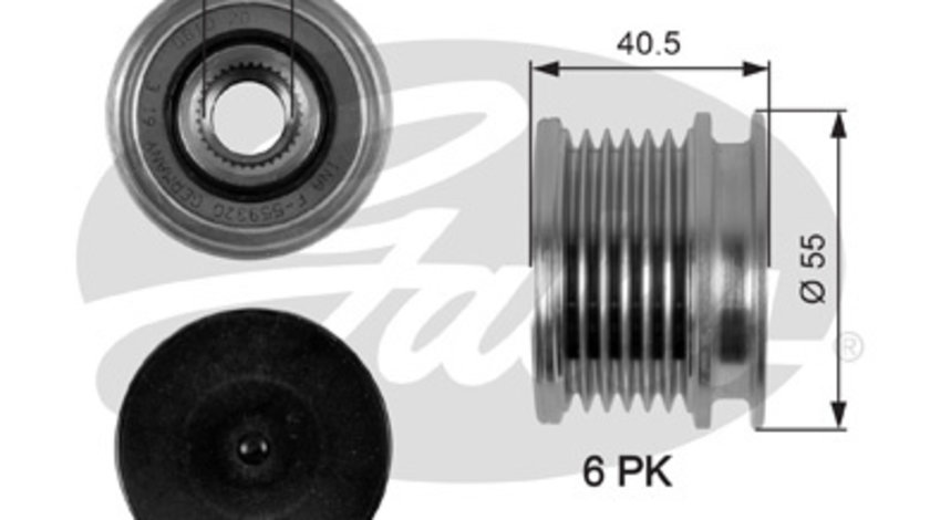 Sistem roata libera, generator (OAP7057 GAT) CHRYSLER,JEEP,MERCEDES-BENZ,MERCEDES-BENZ (FJDA)