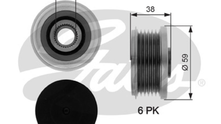 Sistem roata libera, generator (OAP7077 GAT) Citroen,DS,FIAT,FORD,LANCIA,MITSUBISHI,OPEL,PEUGEOT,SUZUKI,TOYOTA,VAUXHALL,VOLVO