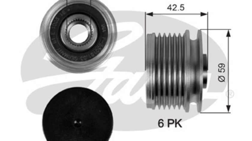 Sistem roata libera, generator (OAP7106 GAT) AUDI,DACIA,LADA,MERCEDES-BENZ,NISSAN,RENAULT