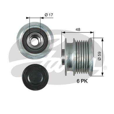 Sistem roata libera, generator (OAP7178 GAT) OPEL,VAUXHALL