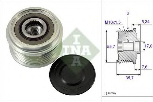 Sistem roata libera, generator OPEL ANTARA (2006 - 2016) INA 535 0077 10 piesa NOUA