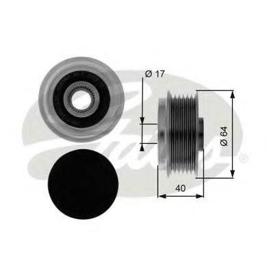 Sistem roata libera, generator OPEL ASTRA G Combi (F35) (1998 - 2009) GATES OAP7037 piesa NOUA