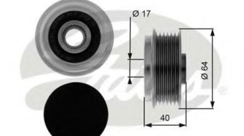 Sistem roata libera, generator OPEL ASTRA G Combi (F35) (1998 - 2009) GATES OAP7037 piesa NOUA