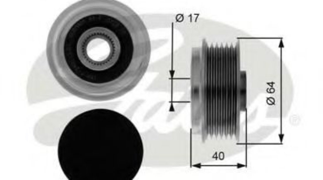 Sistem roata libera, generator OPEL ASTRA G Hatchback (F48, F08) (1998 - 2009) GATES OAP7037 piesa NOUA