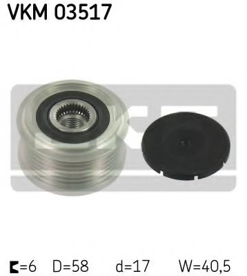 Sistem roata libera, generator OPEL ASTRA J GTC (2011 - 2016) SKF VKM 03517 piesa NOUA