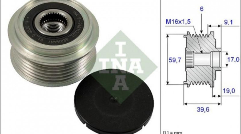 Sistem roata libera, generator Opel CORSA C caroserie (F08, W5L) 2000-2016 #2 238690