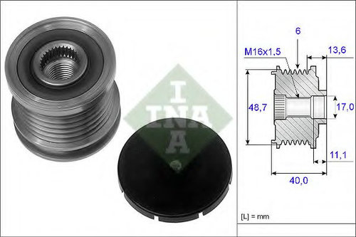 Sistem roata libera, generator OPEL VECTRA C Combi (2003 - 2016) INA 535 0085 10 piesa NOUA