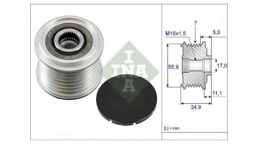 Sistem roata libera, generator Porsche PANAMERA 2009-2016 #2 021903119J