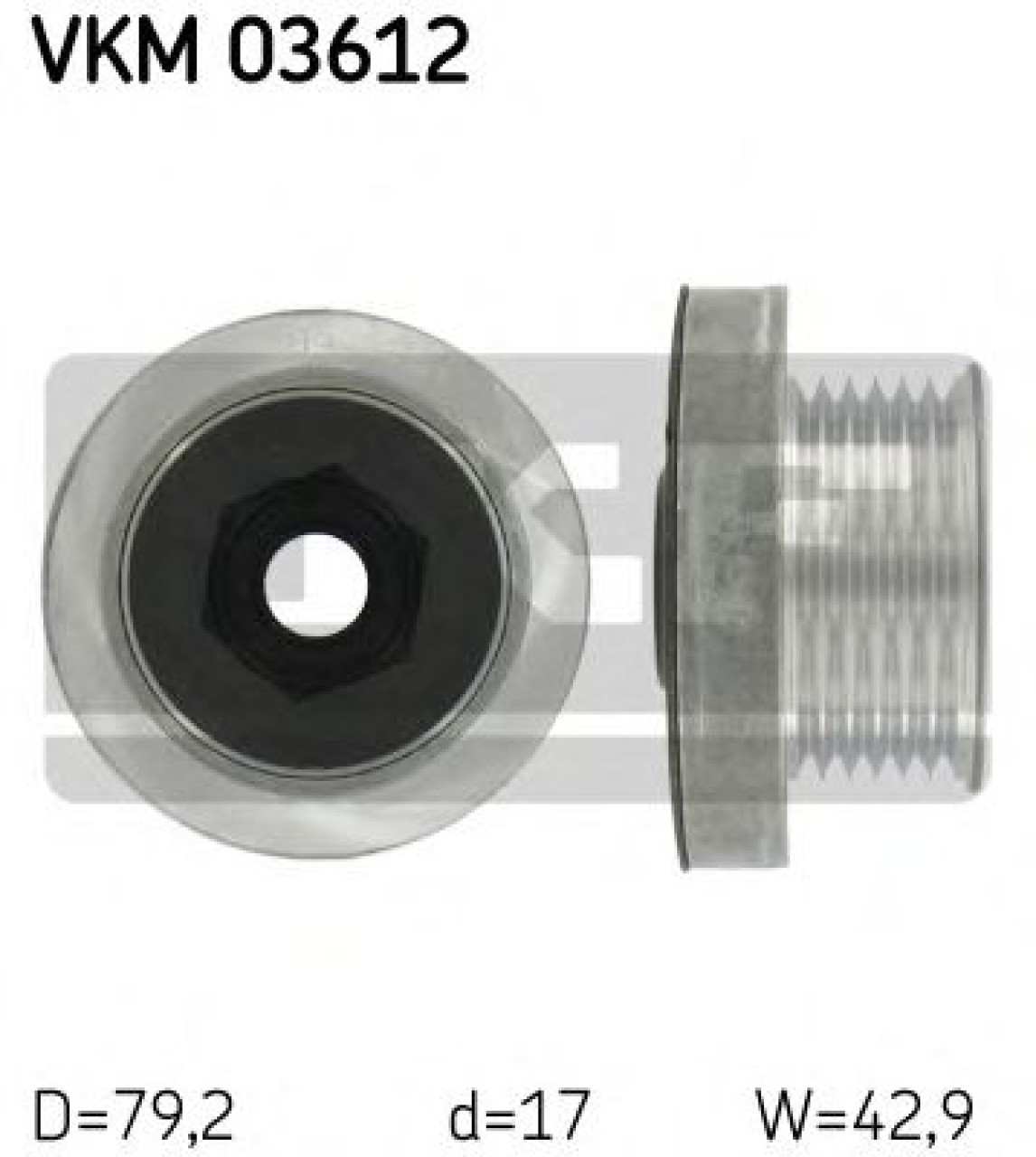 Sistem roata libera, generator RENAULT CLIO II (BB0/1/2, CB0/1/2) (1998 - 2005) SKF VKM 03612 piesa NOUA