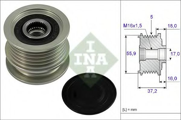 Sistem roata libera, generator SEAT AROSA (6H) (1997 - 2004) INA 535 0009 10 piesa NOUA