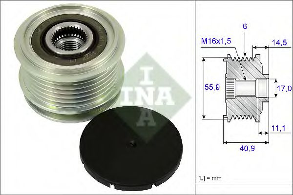 Sistem roata libera, generator SEAT EXEO ST (3R5) (2009 - 2016) INA 535 0012 10 piesa NOUA