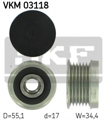 Sistem roata libera, generator SKODA YETI (5L) (2009 - 2016) SKF VKM 03118 piesa NOUA