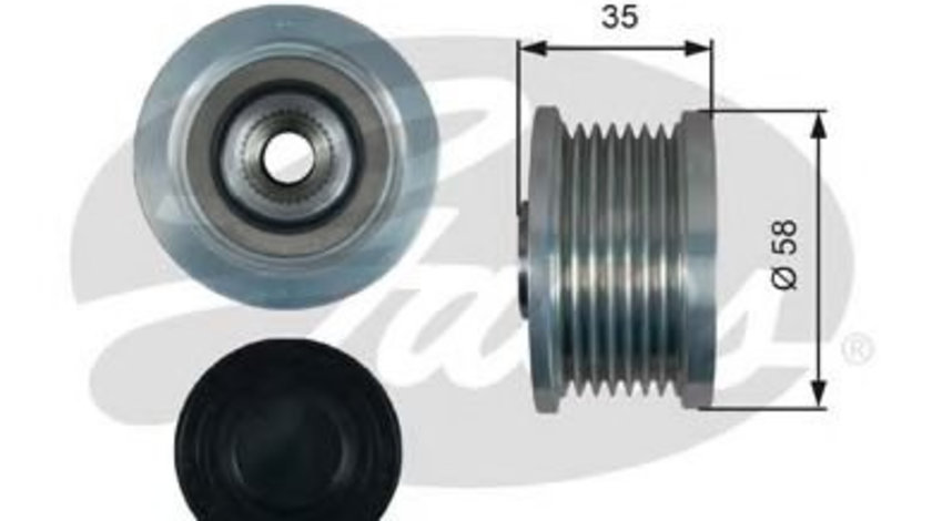 Sistem roata libera, generator TOYOTA AURIS TOURING SPORTS (ADE18, ZWE18, ZRE18) (2013 - 2016) GATES OAP7183 piesa NOUA