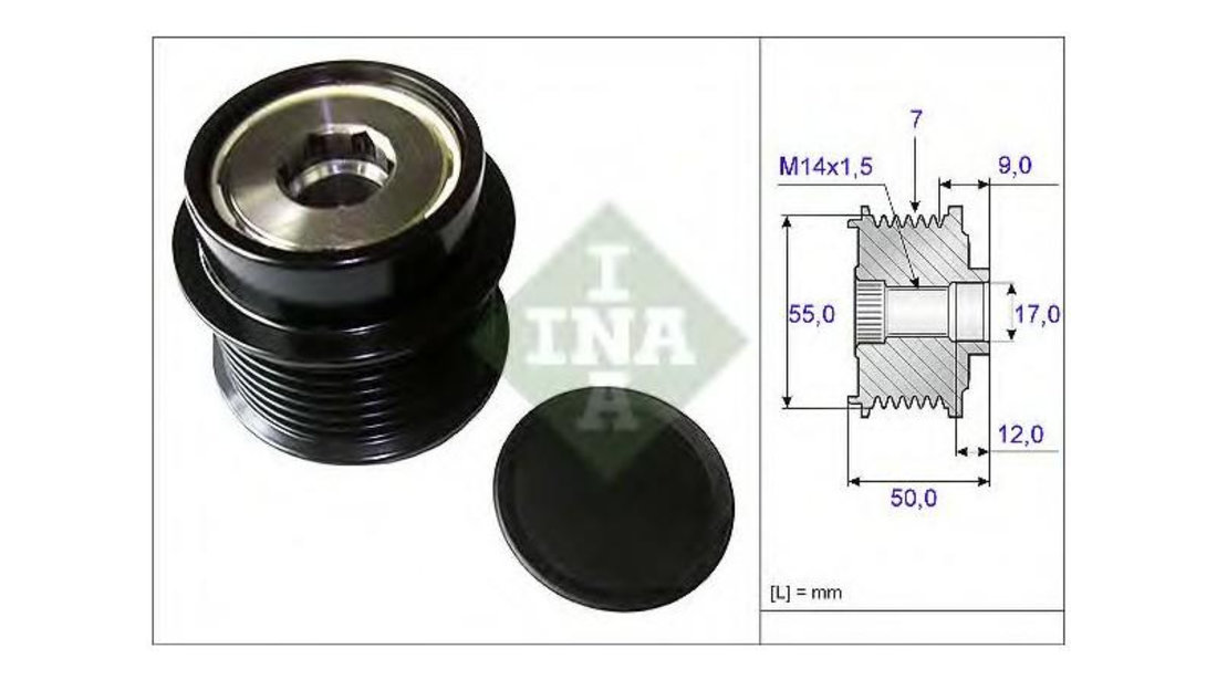 Sistem roata libera, generator Toyota CAMRY limuzina (_XV4_) 2006-2011 #2 274150W040