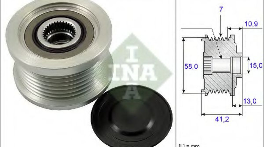 Sistem roata libera, generator TOYOTA HILUX II pick-up (LN8, RN5, LN6, YN6, YN5, LN5, RN6) (1983 - 2005) INA 535 0173 10 piesa NOUA