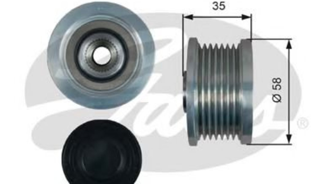 Sistem roata libera, generator TOYOTA RAV 4 III (ACA3, ACE, ALA3, GSA3, ZSA3) (2005 - 2016) GATES OAP7183 piesa NOUA