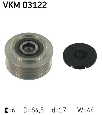 Sistem roata libera, generator (VKM03122 SKF) AUDI