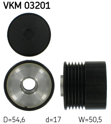 Sistem roata libera, generator (VKM03201 SKF) FIAT
