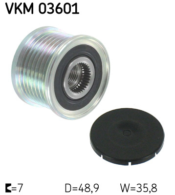 Sistem roata libera, generator (VKM03601 SKF) OPEL,RENAULT,VAUXHALL