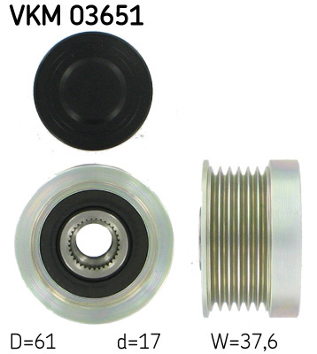 Sistem roata libera, generator (VKM03651 SKF) VOLVO