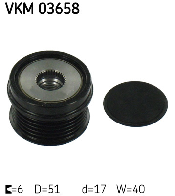Sistem roata libera, generator (VKM03658 SKF) VOLVO
