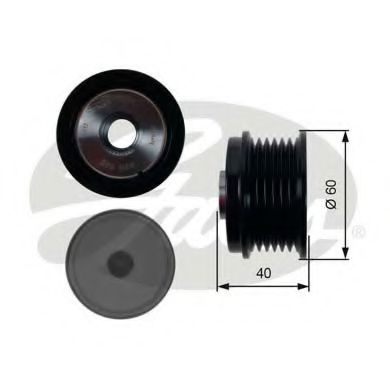 Sistem roata libera, generator VOLVO C30 (2006 - 2012) GATES OAP7154 piesa NOUA