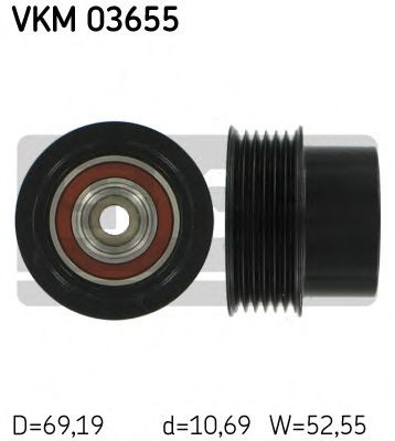 Sistem roata libera, generator VOLVO XC60 (2008 - 2016) SKF VKM 03655 piesa NOUA