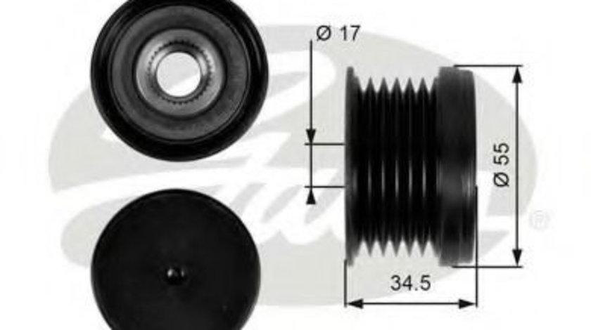 Sistem roata libera, generator VW CC (358) (2011 - 2016) GATES OAP7090 piesa NOUA