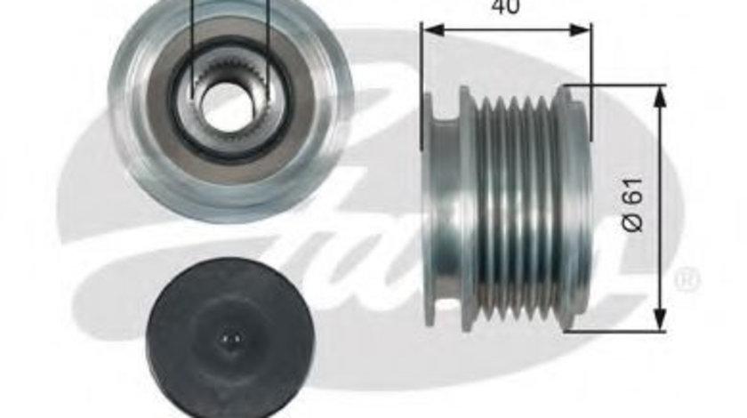 Sistem roata libera, generator VW POLO (9N) (2001 - 2012) GATES OAP7013 piesa NOUA