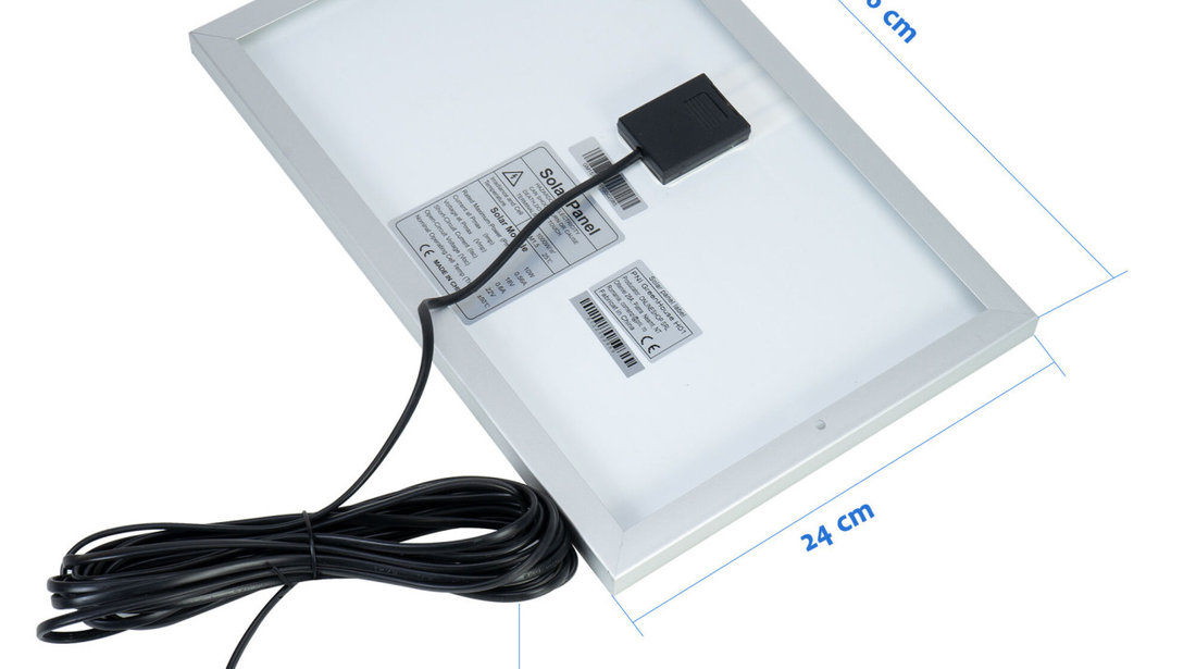 Sistem solar Ideal Camping PNI GreenHouse H01 30W acumulator 12V/7Ah USB/Radio/MP3 2 becuri LED