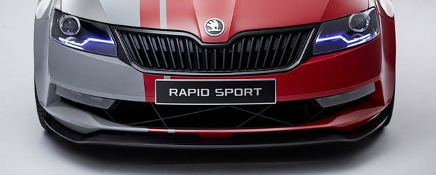 Skoda a publicat noi imagini ale modelului Rapid Sport