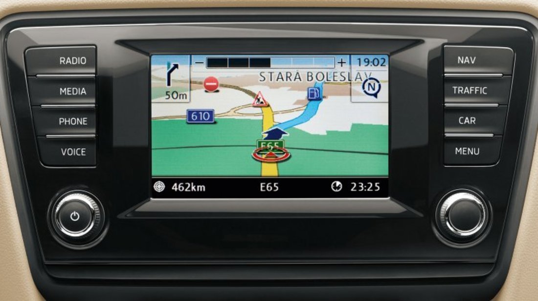 SKODA AMUNDSEN+ (CARD harta navigatie) Europa de Est ROMANIA V8 2016