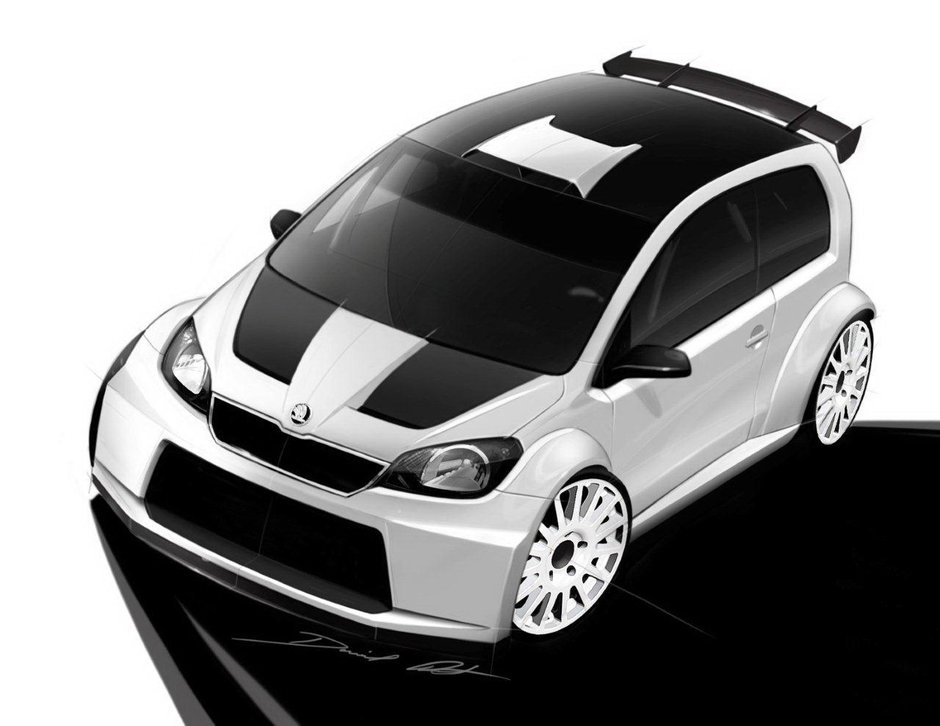 Skoda Citigo Rally Car vine in curand