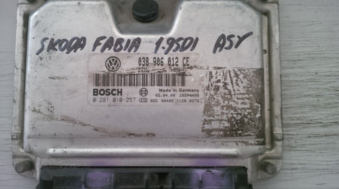 skoda fabia 1.9sdi asy 038906012CE BOSCH 0281010257