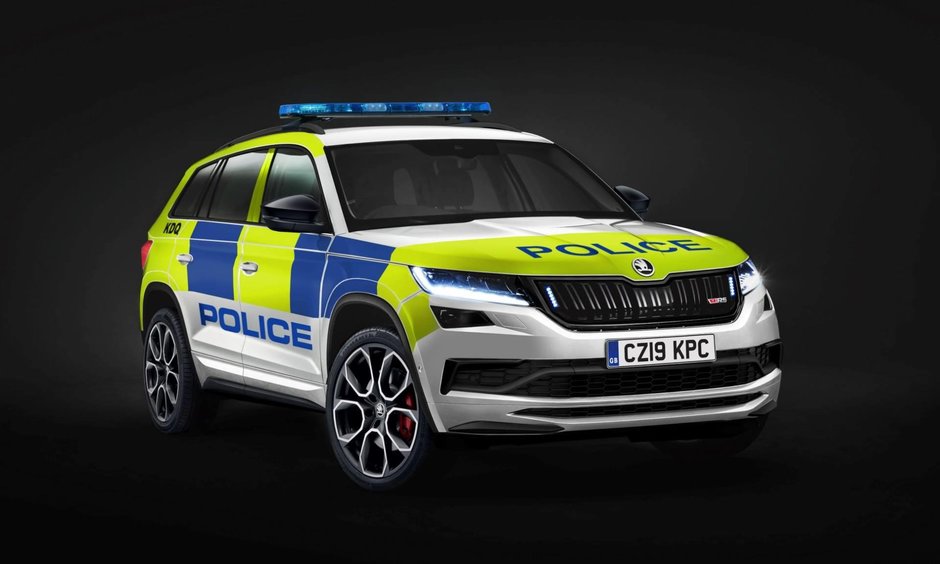 Skoda Kodiaq RS de politie