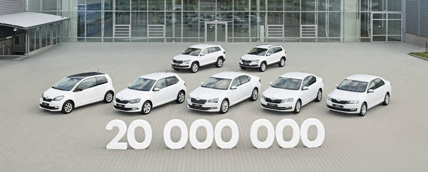 Skoda la aniversare: constructorul ceh a produs masina cu numarul 20 de milioane