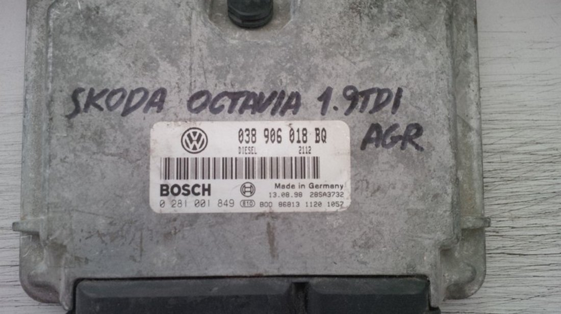 skoda octavia 1.9tdi agr 038906018BQ BOSCH 0281001849