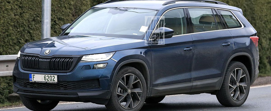 Skoda pregateste un facelift pentru cel mai mare SUV pe care il vinde acum. Noul model, surprins complet necamuflat in teste Skoda pregateste un facelift pentru cel mai mare SUV pe care il vinde acum. Noul model, surprins complet necamuflat in teste