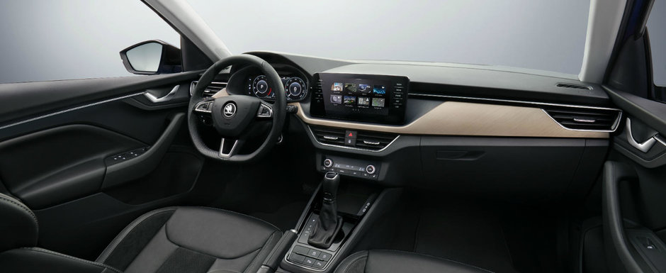 Skoda publica primele imagini din interiorul noii Scala, masina care va concura cu VW Golf