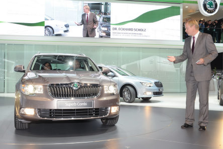 Skoda Superb Estate, sub lumina reflectoarelor din Frankfurt