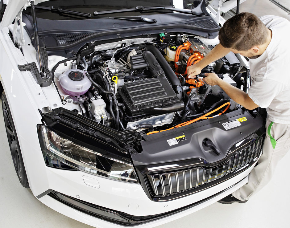 Skoda Superb iV intra in productie