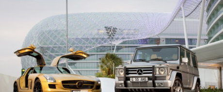 SLS AMG in Desert Gold & G55 AMG Edition 79 - Duo pentru Dubai Motor Show