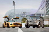 SLS AMG in Desert Gold & G55 AMG Edition 79